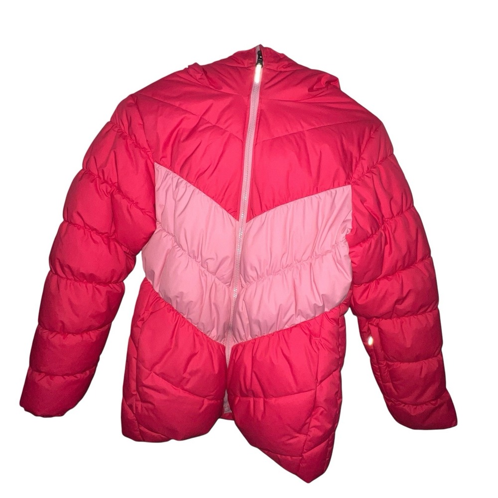 Columbia Girls Large (14-16) Pink Arctic Blast Ski Jacket Hooded  Youth No‎ Fur